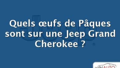 Quels œufs de Pâques sont sur une Jeep Grand Cherokee ?